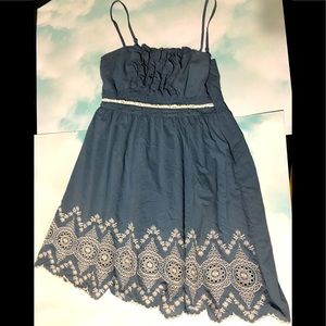 FRANCESCA’S COLLECTIONS Blue Fit & Flare Dress M